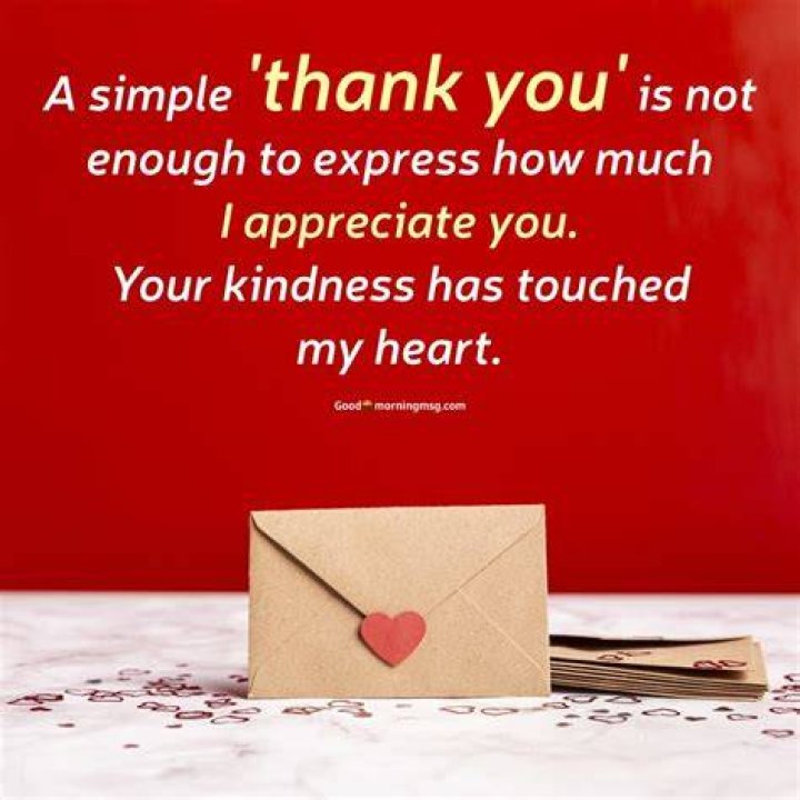 A Heartfelt Thank You For Having Us