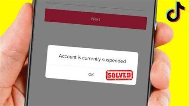 Account Is Currently Suspended TikTok