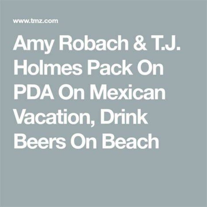 Amy Robach & T.J. Holmes Pack On PDA On Mexican Vacation, Drink Beers
