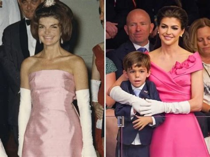 Casey DeSantis once again channeled Jackie Kennedy's style, wearing a pink gown to Ron DeSantis' Flo