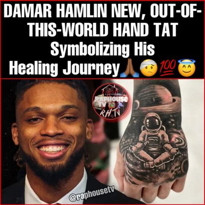 Damar Hamlin Gets Astronaut Hand Tattoo To Symbolize Healing Journey