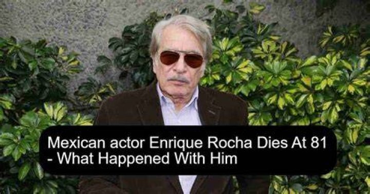 Enrique Rocha Death Cause: A Veteran Of The Mexican Soap Is Dead