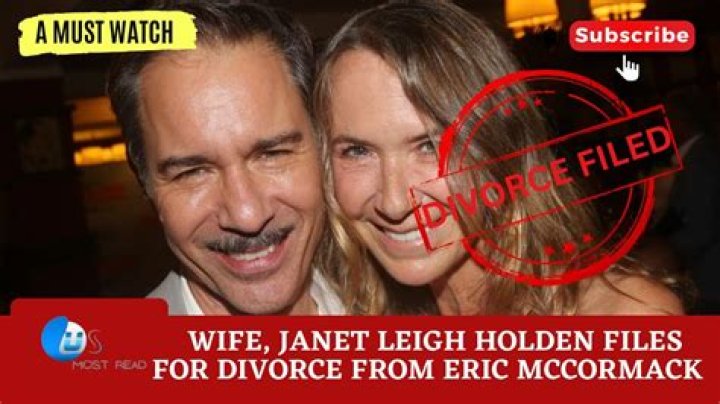 Eric McCormack's wife Janet Holden files for divorce after 26 years of marriage |