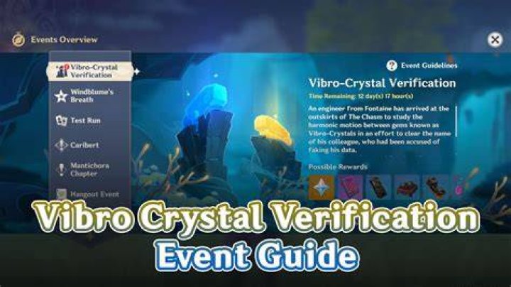 Genshin Impact 3.5 "Vibro-Crystal Verification" Event: Duration, Eligibility, Gameplay Details, Rewa