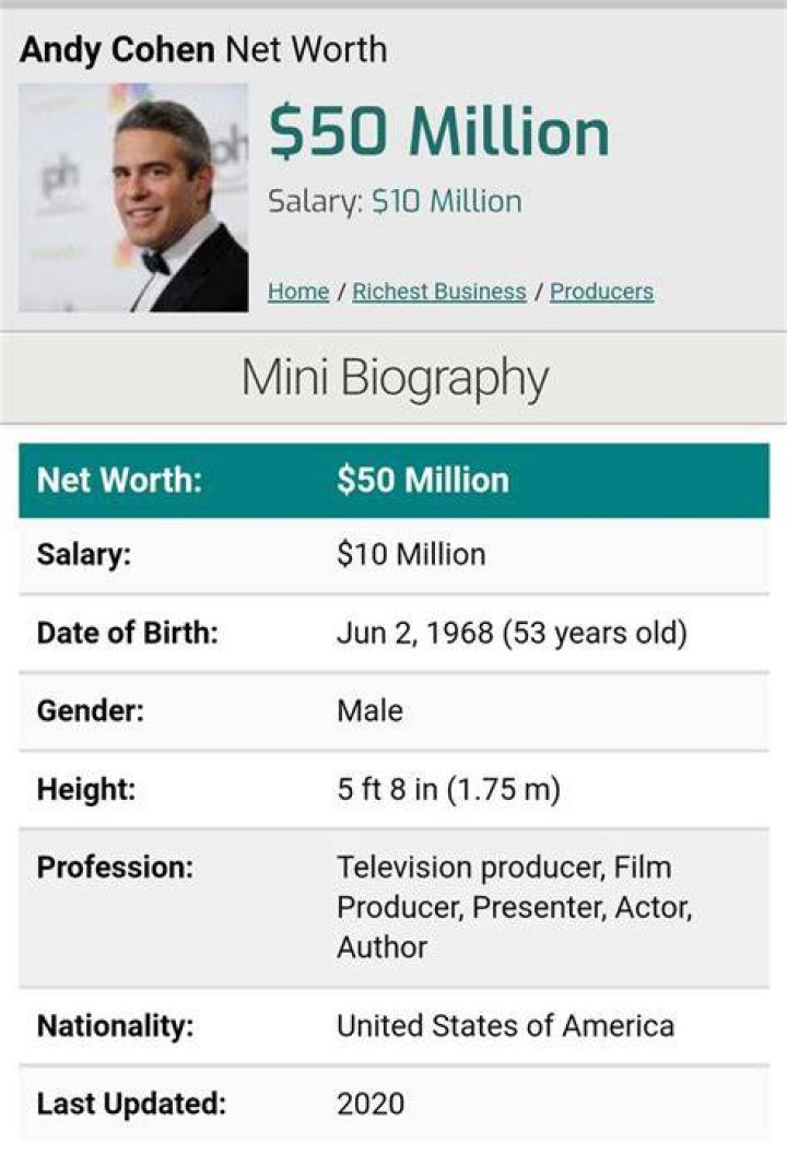 JazzDash | Andy Cohen Net Worth
