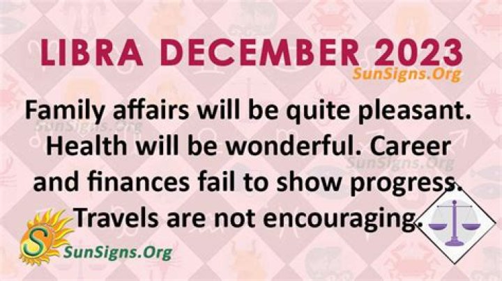 Libra December 2023 Monthly Horoscope Predictions