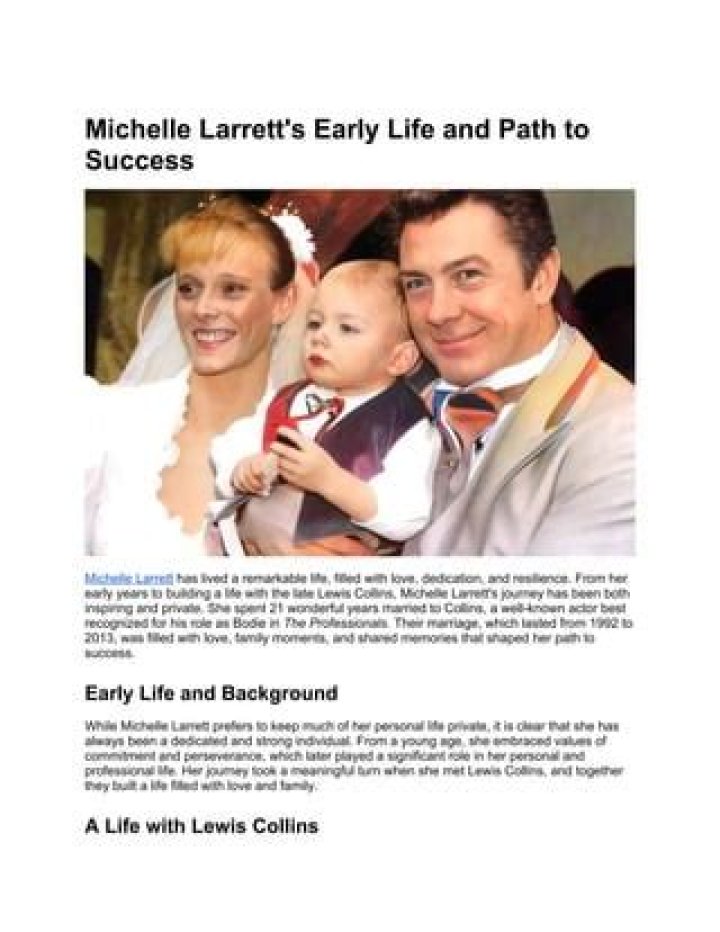 Michelle Larrett: A Comprehensive Look at Her Life and Career