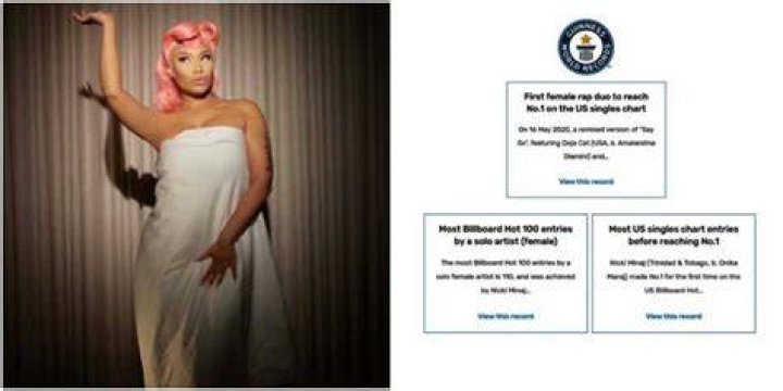 Nicki Minaj Bags Guinness World Record After Billboard 100 Recognition, Celebrates With Interesting ·