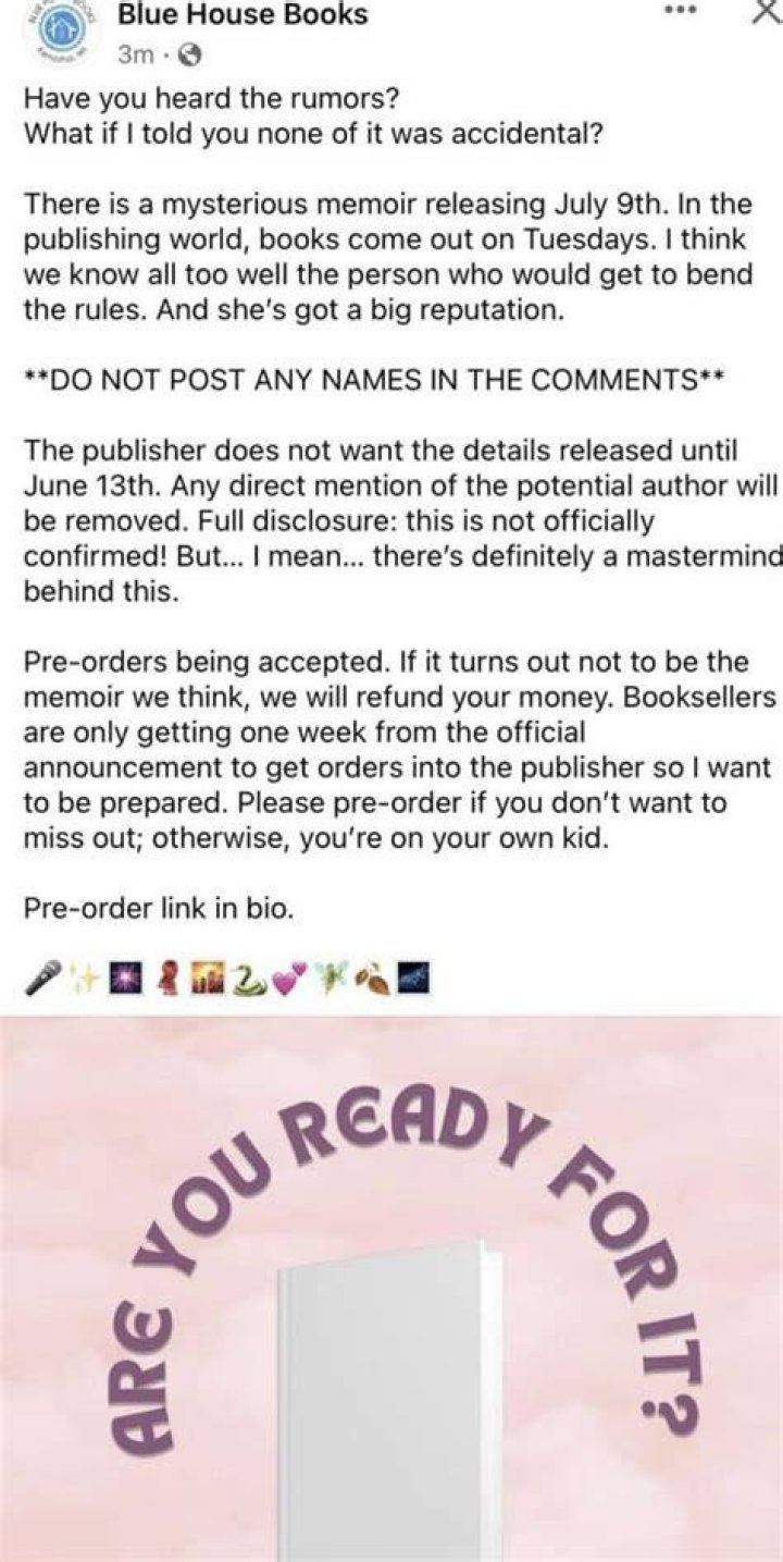 No, Taylor Swift Is Not Releasing a Memoir in July Although a Mystery Book Has Become a Be