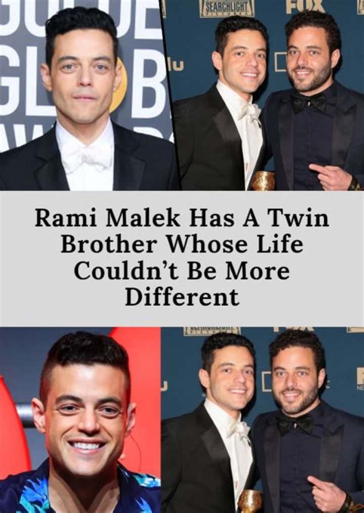 Rami Malek's Twin Brother Revealed