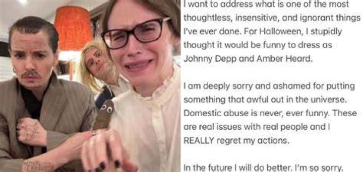 Schitt's Creek star Emily Hampshire apologizes for dressing as Johnny Depp for Halloween |