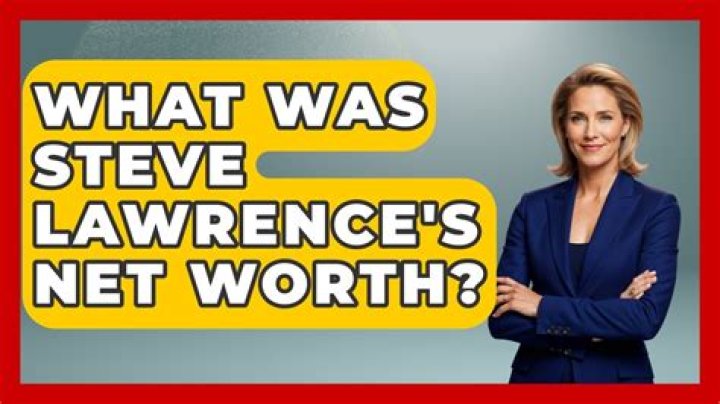 Steve Lawrence Net Worth - FluxVlog