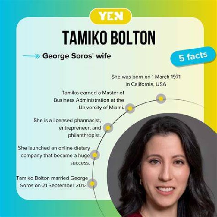 Tamiko Bolton – Biography, Age, Ethnicity & Facts About George Soros Wife
