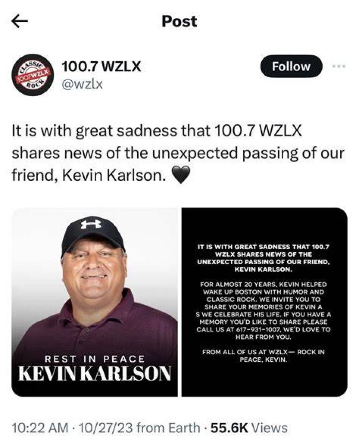 Unveiling The Truth: Kevin Carlson Wzlx Obituary