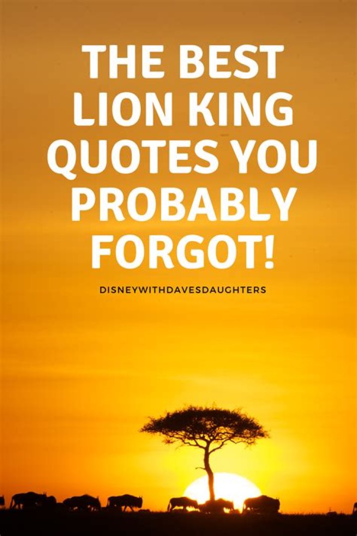 Unveiling The Wisdom Of Inspirational Lion King Quotes: Discoveries And Insights