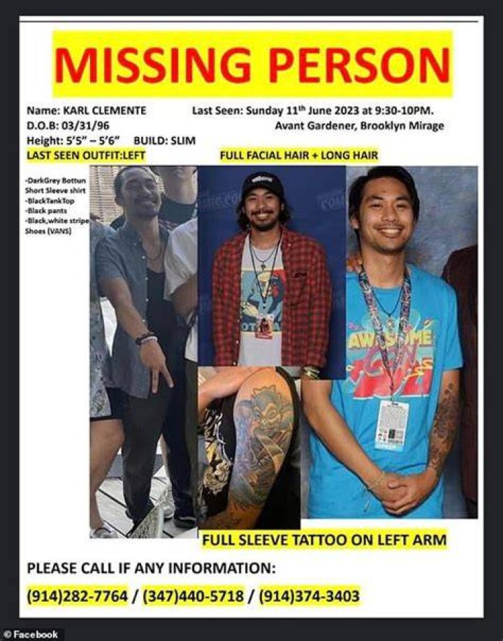 Update On Missing Karl Clemente: Found Dead