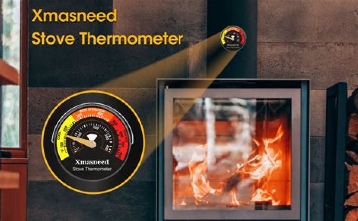 Where do you put a wood stove thermometer?