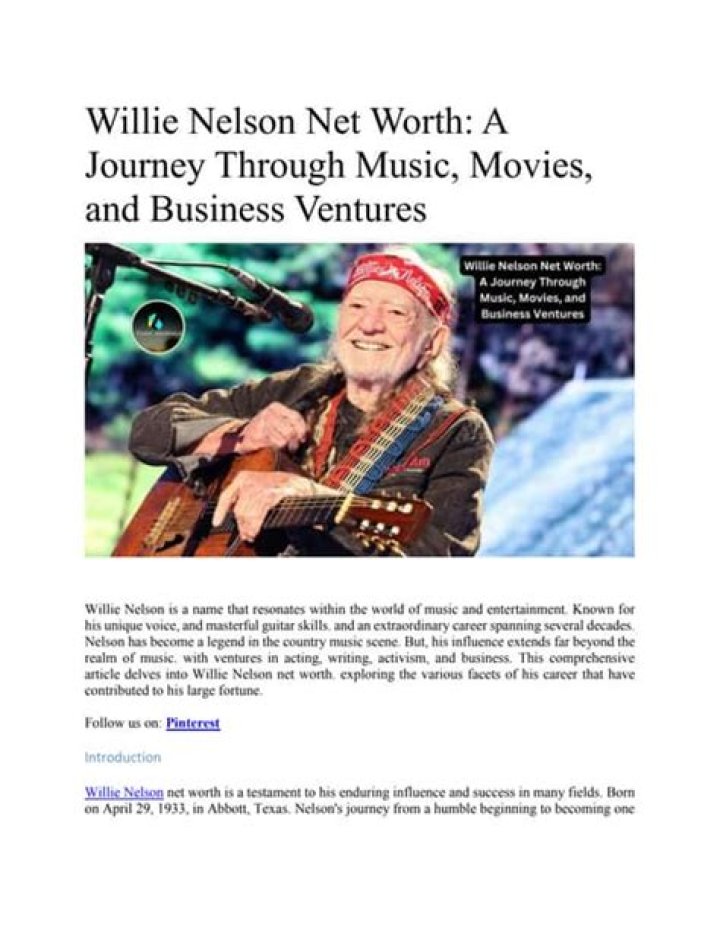 Willie Nelson Net Worth | Celebrity Net Worth
